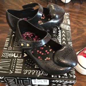 Black shimmer Mini Melissa